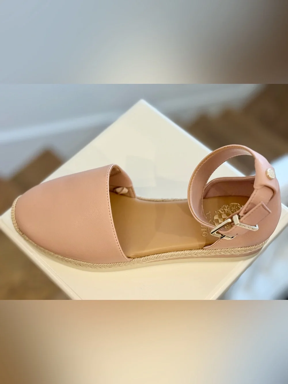 Brand New Vince Camuto Espadrille D’Orsay Flats Women’s 9 | Ankle Strap - Picture 9 of 11